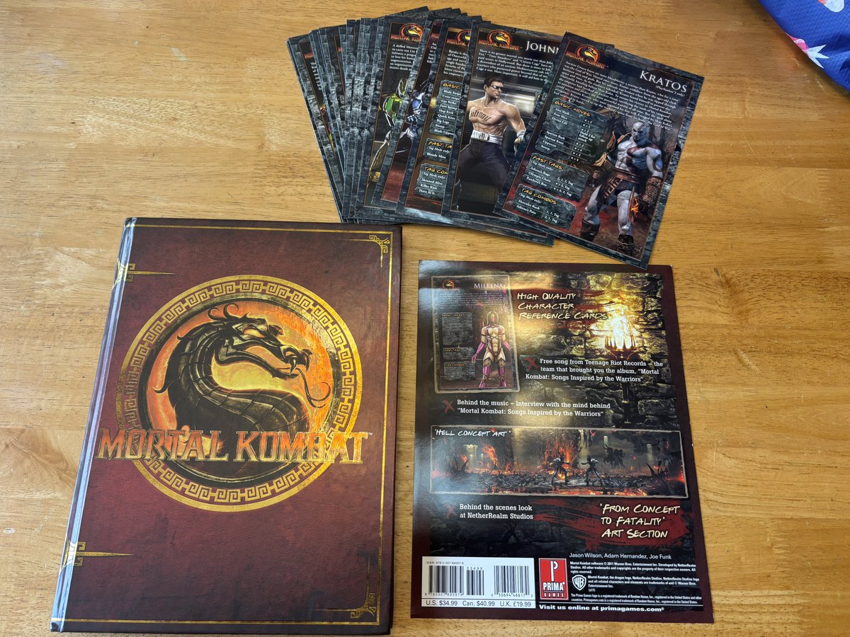 joeyjharold's tweet image. Just picked up this MK9 premium guide and all the character cards for $15 on Facebook marketplace. Pretty cool stuff #MortalKombat #mortalkombat9