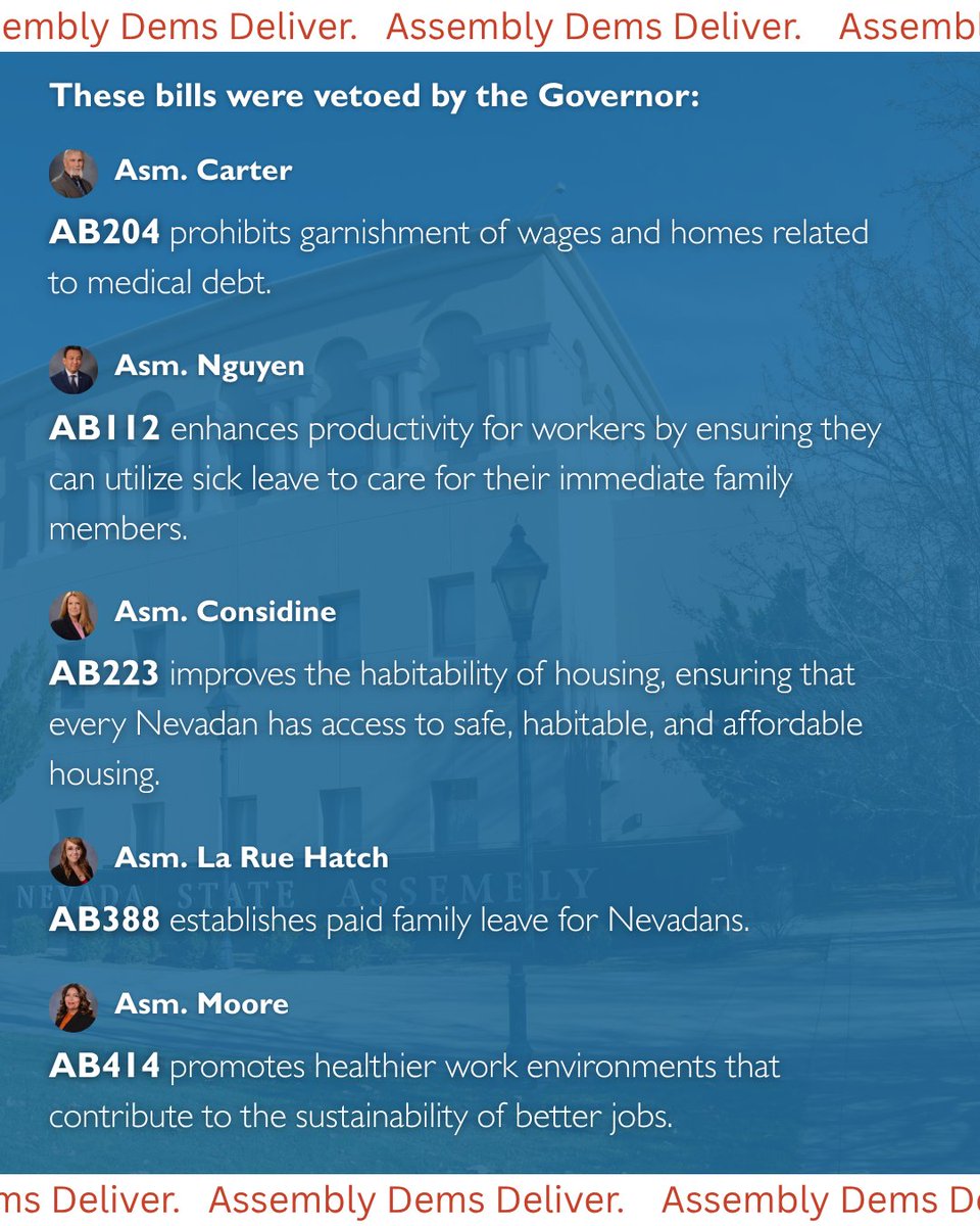 Assembly Dems are delivering better jobs and a high quality of life for all Nevadans. Here's how!
