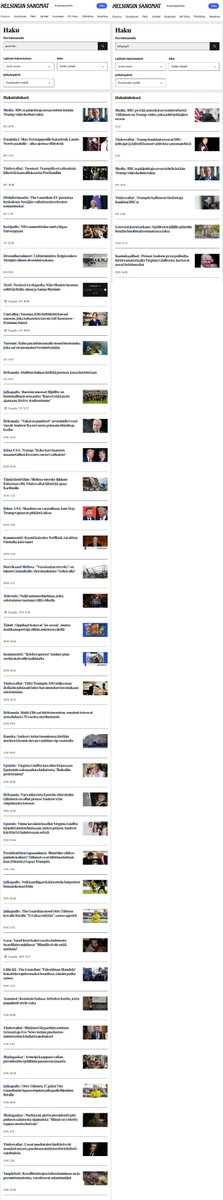 Mediamme #vasemmistovinouma paljastuu mainiosti vertaamalla The Guardianin ja The Telegraphin käyttöä lähteenä.

Viimeisen kuukauden aikana Ylen artikkeleissa Telegraph on esiintynyt ennen BBC-tapausta 4 kertaa, Guardian 30 kertaa.

HS:lla vieläkin tyrmäävämmät luvut: 2 ja 38.