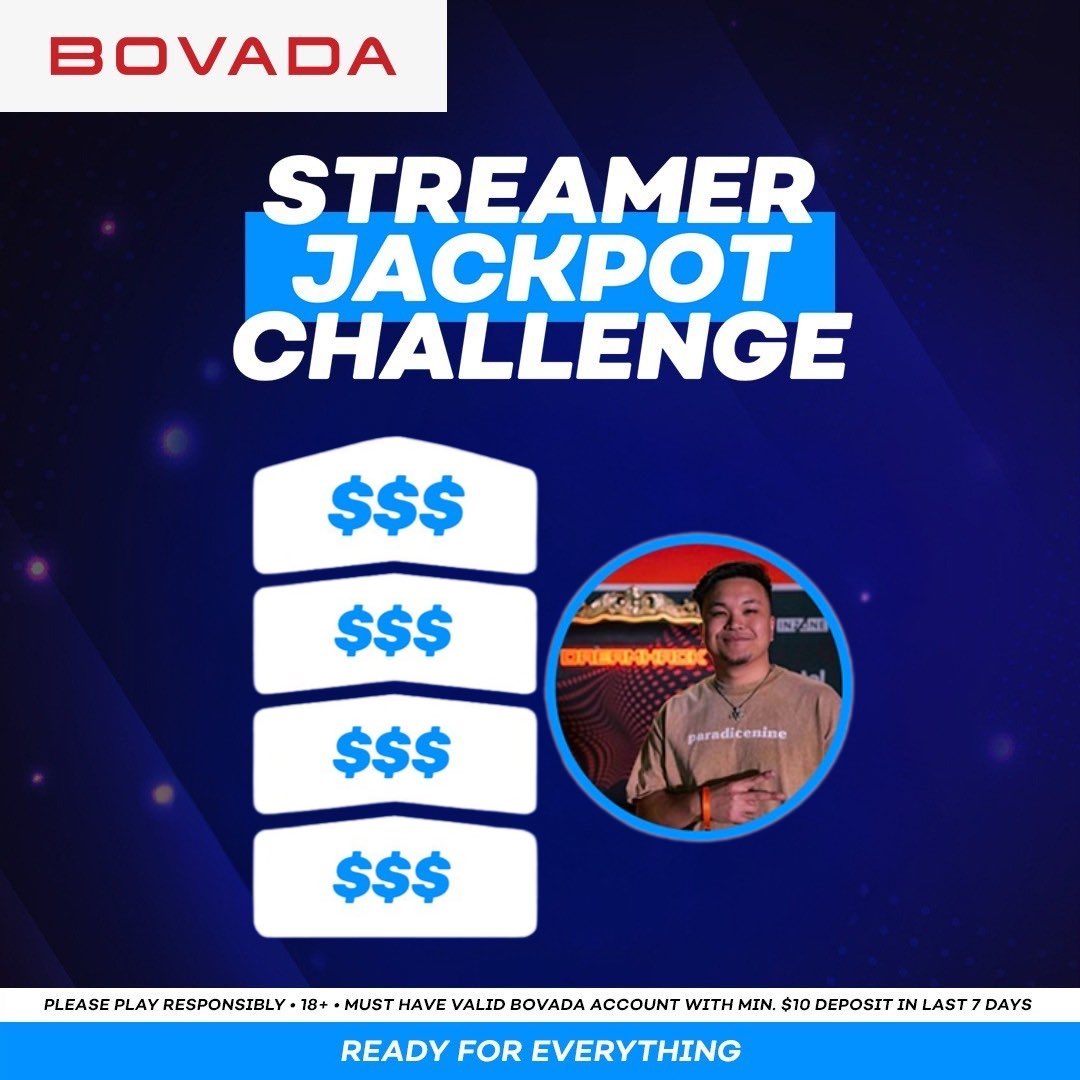 Streamer Jackpot Challenge 💰 🎰

Each level of views <a href="/MAJIN2UU/">Majin 🤠</a> achieves on the stream tonight will unlock bonuses we’re giving away to followers active in the stream!

Tune in tonight at 7PM ET❗️