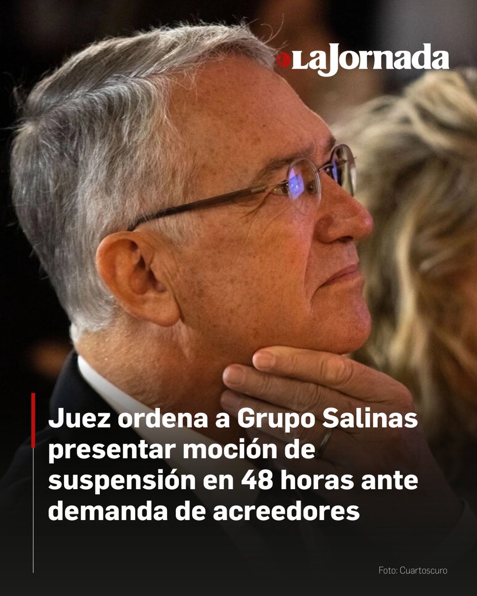 ⚖️ TV Azteca y 39 filiales de Grupo Salinas tienen hasta este miércoles para presentar una moción de desestimación o suspensión ante la Corte Suprema de Nueva York.

El conglomerado de Ricardo Salinas Pliego enfrenta el impago de una deuda en bonos emitida en 2017, la cual se
