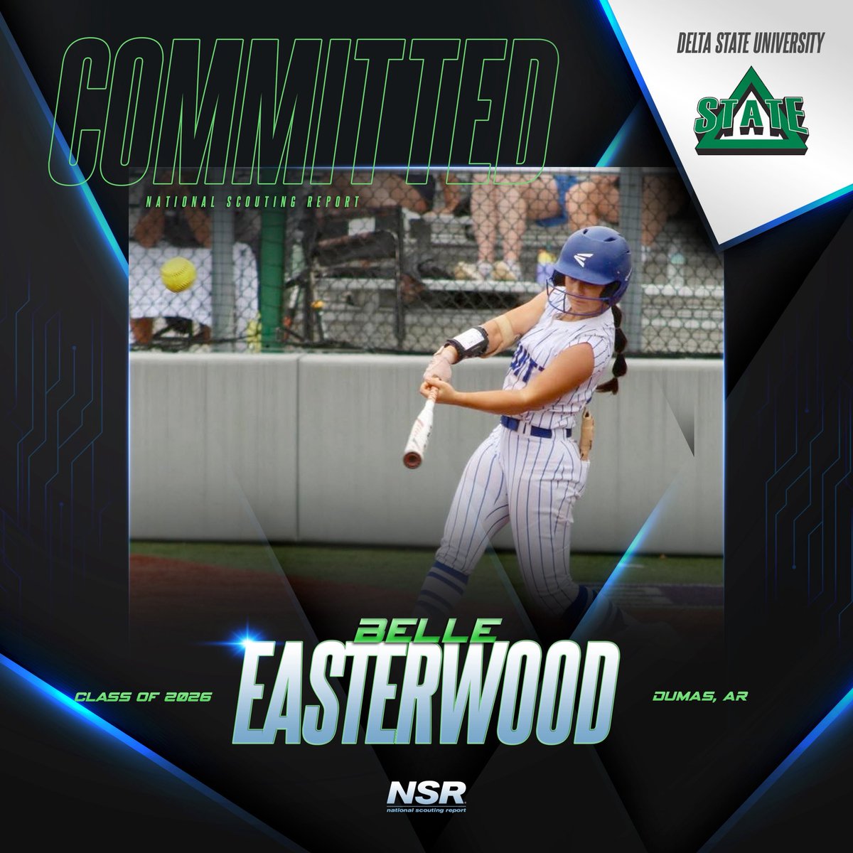 nsrnow's tweet image. 🚨#CommitmentAlert🚨
Congrats to #NSRsoftball 2026 grad Belle Easterwood for committing to Delta State University!💪🥎

👤 Coach Mandi Balduf     
#NSRcommit
#NSRBelleEasterwood

#NSRcommit #collegerecruiting #success #teamwork #nsrathlete #sports #goals 
#motivation…