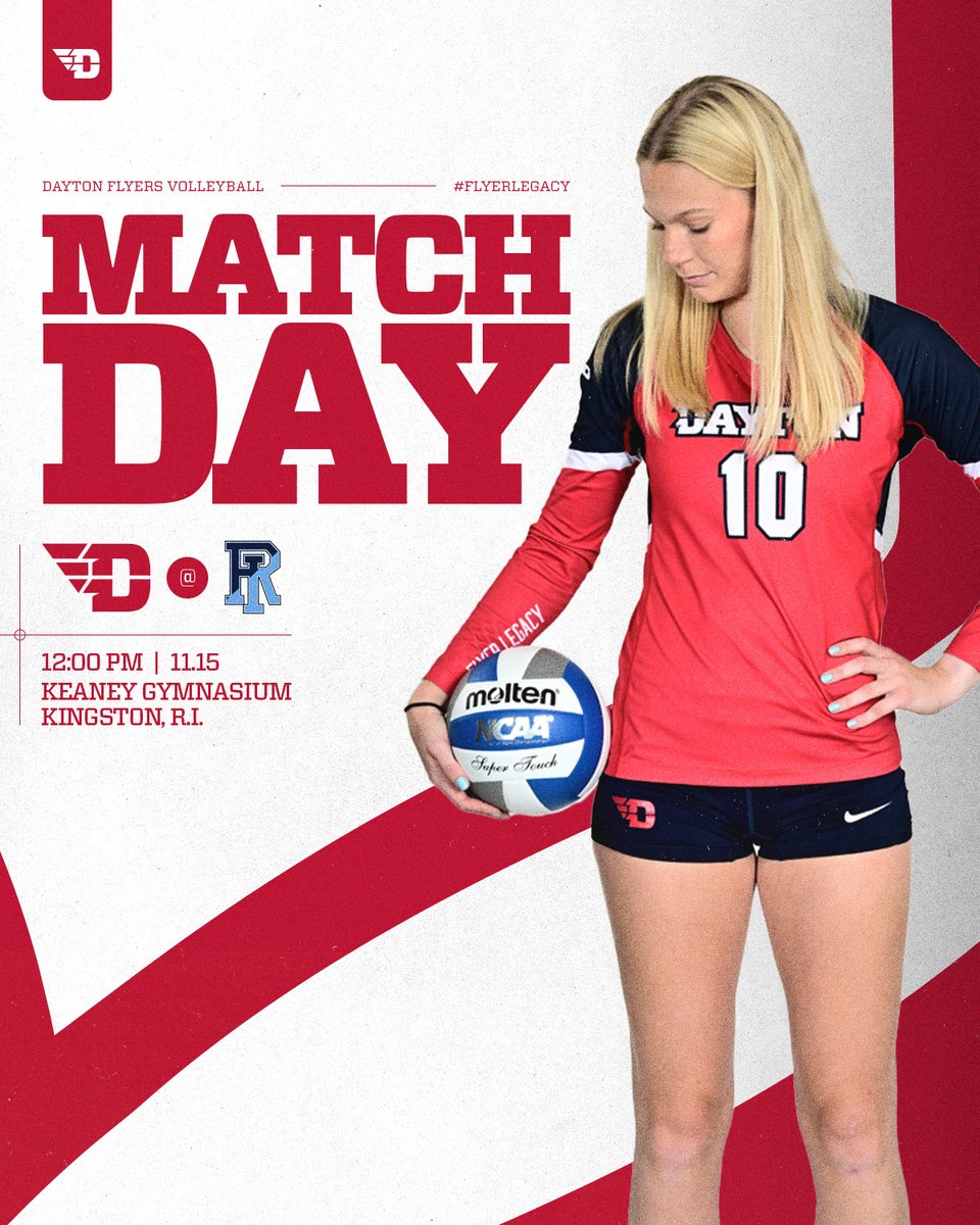 DaytonVB's tweet image. Another FLYER #GAMEDAY ✈️🏐

🆚 - Rhode Island
📍 - Kingston, R.I.
🏟 - Keaney Gymnasium
⏰ - 12 p.m.

#UDVB // #FlyerLegacy