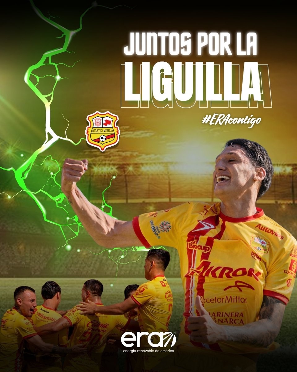 El esfuerzo, la entrega y la pasión nos trajeron hasta aquí. 💛❤️ ¡El <a href="/C_A_Morelia/">Club Atlético Morelia</a>  ya está en la Liguilla!

Y nosotros seguimos 🫶 #ERAcontigo, llenos de energía y orgullo. ⚡

#ERAContigo #DelCanarioSoy