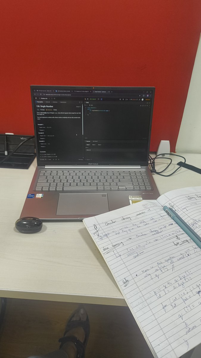 DailyCodeLog's tweet image. Backend + 3 LeetCode questions a day keeps the placement fear away.

&amp;gt;Today was Practical of OOPS in Java (Went well).
&amp;gt;Worked on Backend Skills and LeetCode .
&amp;gt;Ultimately it was a Day which i made a Good Day 

Stay Hard , Stay Foolish ! 👋