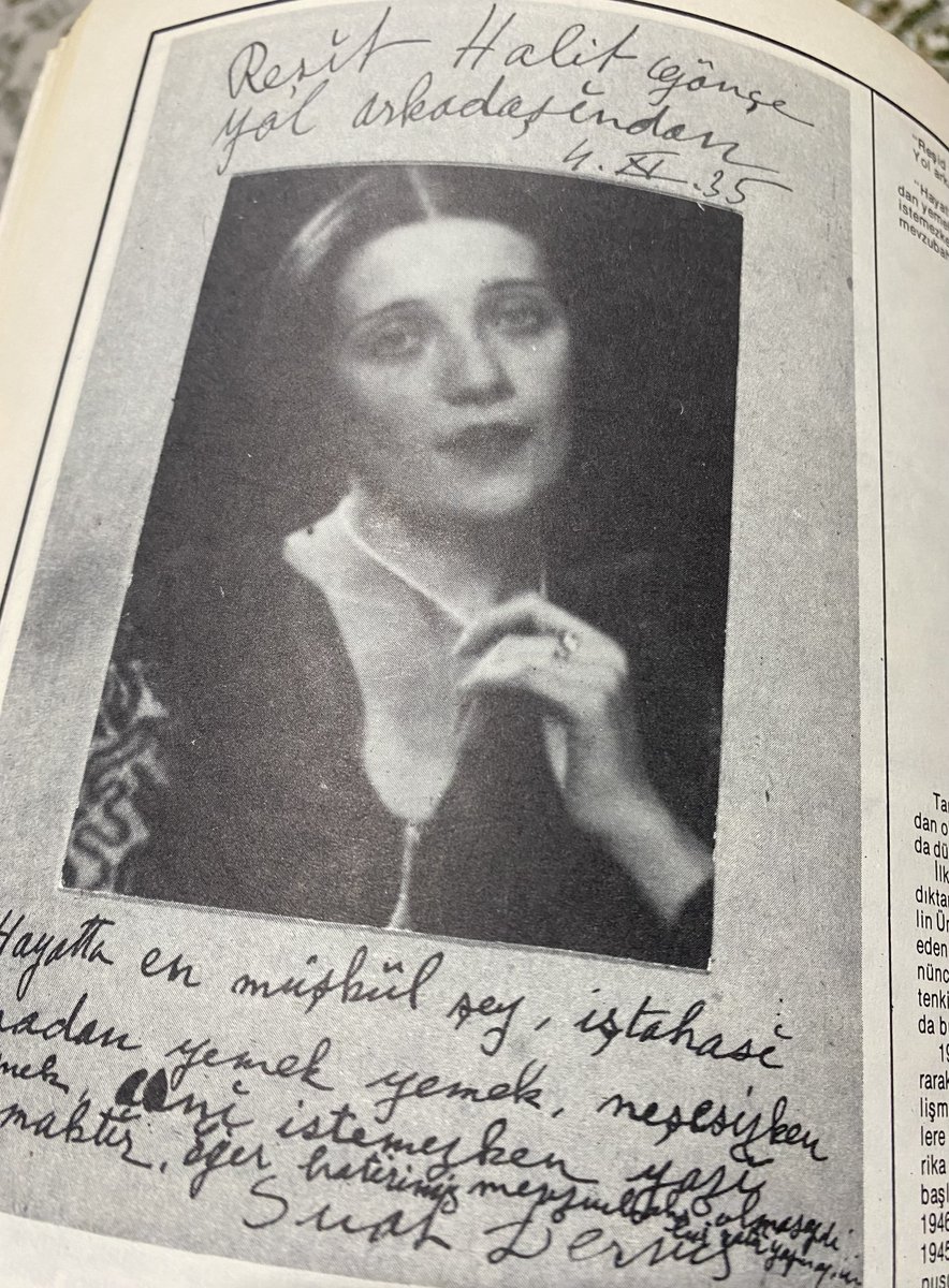 Reşid Halid Gönç’ün dönemin önde gelen tüm muharrir, yazar ve şairlerinden birer fotoğraf ve hatıra notu alarak hazırladığı eşsiz Bâbıâli koleksiyonundan:

“Hayatta en müşkül şey, iştihası olmadan yemek yemek, neşesizken gülmek, canı istemezken yazı yazmaktır." Suat Derviş