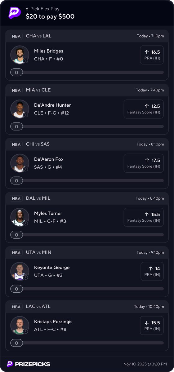 ajleam55's tweet photo. 6-Leg Flex on NBA — First Half edition 🏀⏱️
Testing something different tonight 👀🔬

Locking in early-game edges, tempo reads &amp; matchup data only.
Let’s see how this angle cooks 🔥📊

Win or learn — evolution never stops 💼🧠

#NBA #PrizePicks #6LegFlex #FirstHalfPlays https://t.co/9sWLTc6qV3