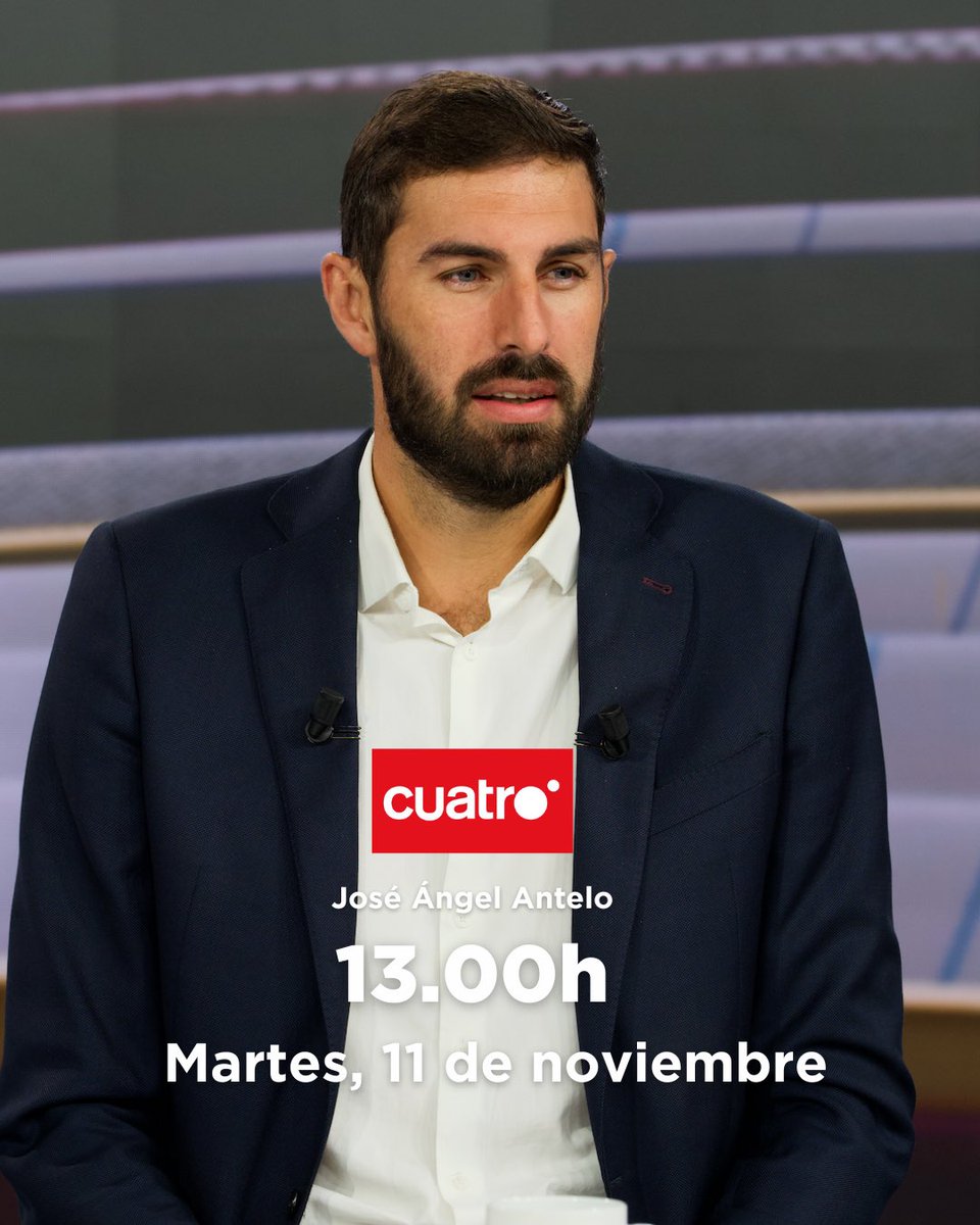 Vox_Murcia's tweet photo. 🇪🇸 Entrevista a nuestro presidente provincial @JA_Antelo en el programa @EnBocaDe_Todos de @cuatro.

🗓️ Este martes, a partir de las 13:00h.

Puedes seguirlo pinchando aquí 👇
https://t.co/2dccyS9ZwV

¡No te lo pierdas! https://t.co/fPhnafQVX8