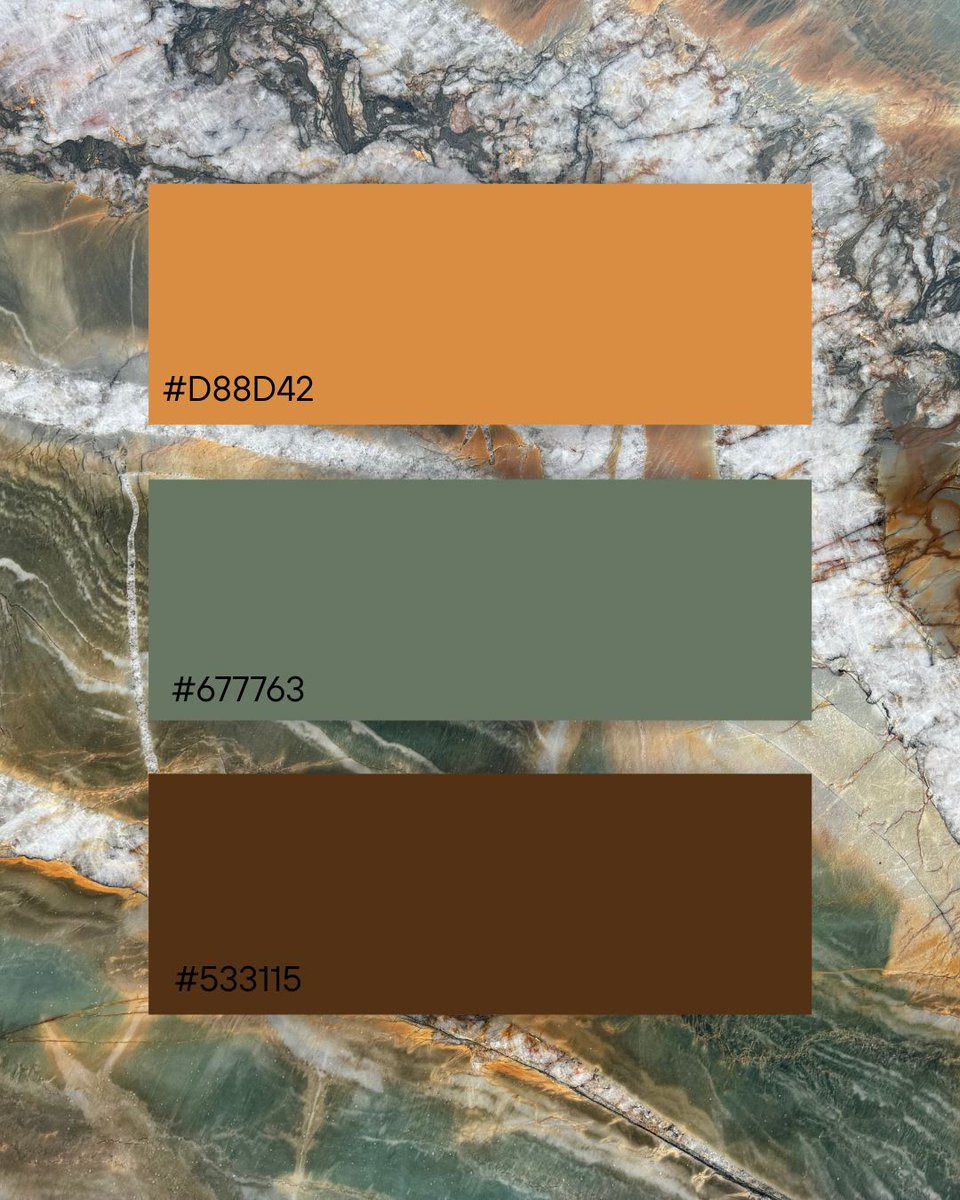 architecjustice's tweet image. This Moodboard Monday, we’re celebrating the rich, warm hues of the season with our favorite stone selections.✨

📍Visit our stoneyard to explore our gorgeous options in person and find the perfect stone for your space.

#ArchitecturalJustice #LuxuryInteriors #Countertops