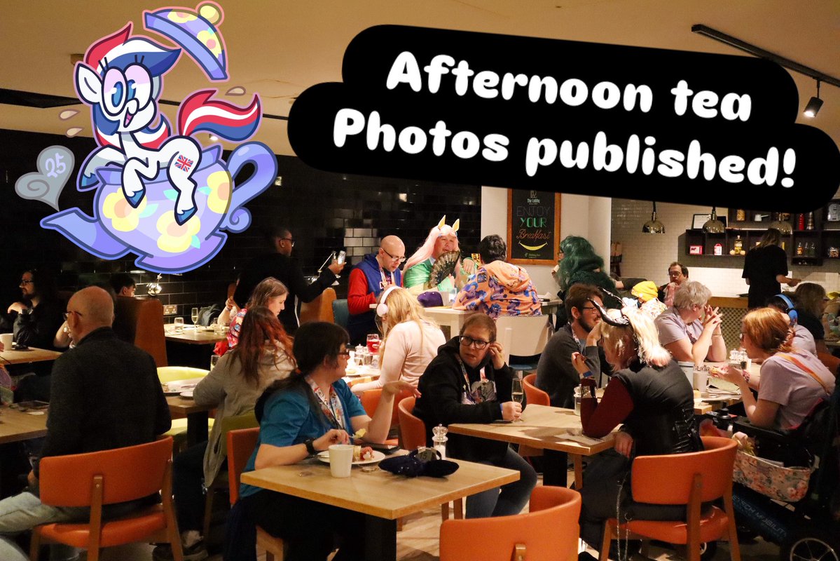 Did you attend #UKPonyCon2025 ‘s afternoon tea? One of our photography team Tom, has published his photos from the event here: photos.app.goo.gl/rG8fNfP8LCkCy4… check it out and see if you can spot yourself! 🎨🖌️ Coco 🖌️🎨 #ukponyconafternoontea