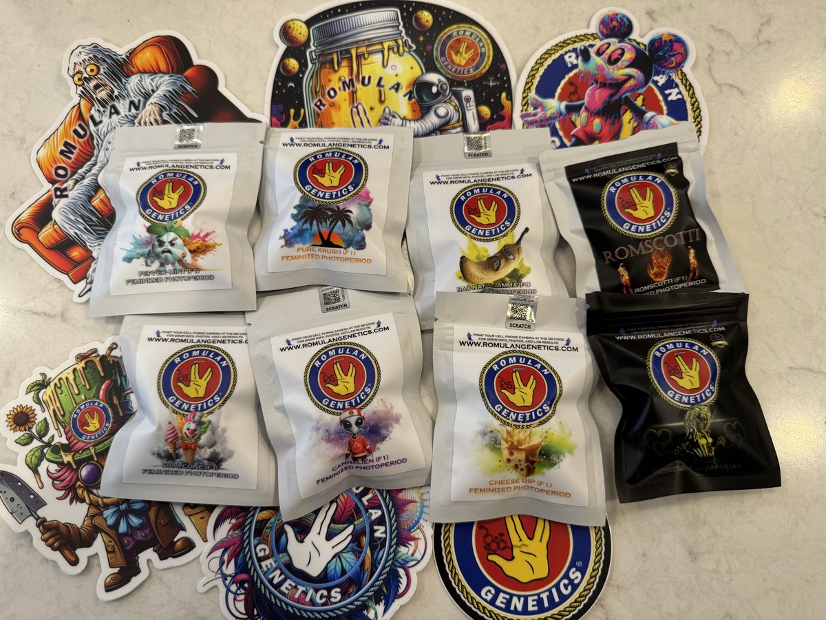 The <a href="/RomulanJake/">Romulan Genetics</a> collection just got bigger. Crazy deal on his new box set, $200 for 5 packs of 6 seeds 🔥🔥