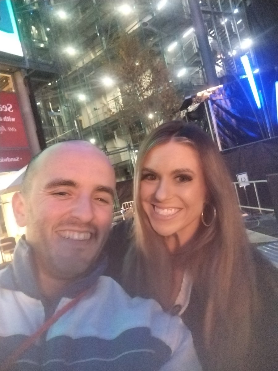 JD_fan11's tweet photo. Throwback to an unforgettable Friday evening at Potzdamer Platz in Berlin, getting ready for the #Colts v #Falcons game. I won a @JayT23 signed helmet, got my hat signed by Colts legends and got the reunion with @LarraOverton! Thank you @JJStankevitz and Larra for a great night!! https://t.co/0u8fHLUX6I