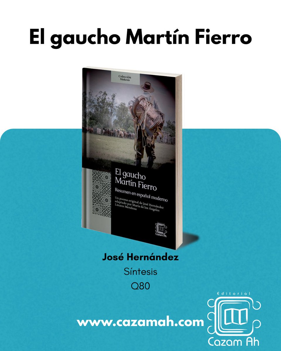 cazamah's tweet image. 📘 Colección Síntesis
Resúmenes adaptados de clásicos literarios.
✔️ Evaluación en línea
✔️ Guía descargable para docentes
✔️ Competencias lectoras clave
📲 (502) 4409 2290
🛒 cazamah.com/tienda
#CazamAh #ColecciónSíntesis #ClásicosResumidos #ComprensiónLectora