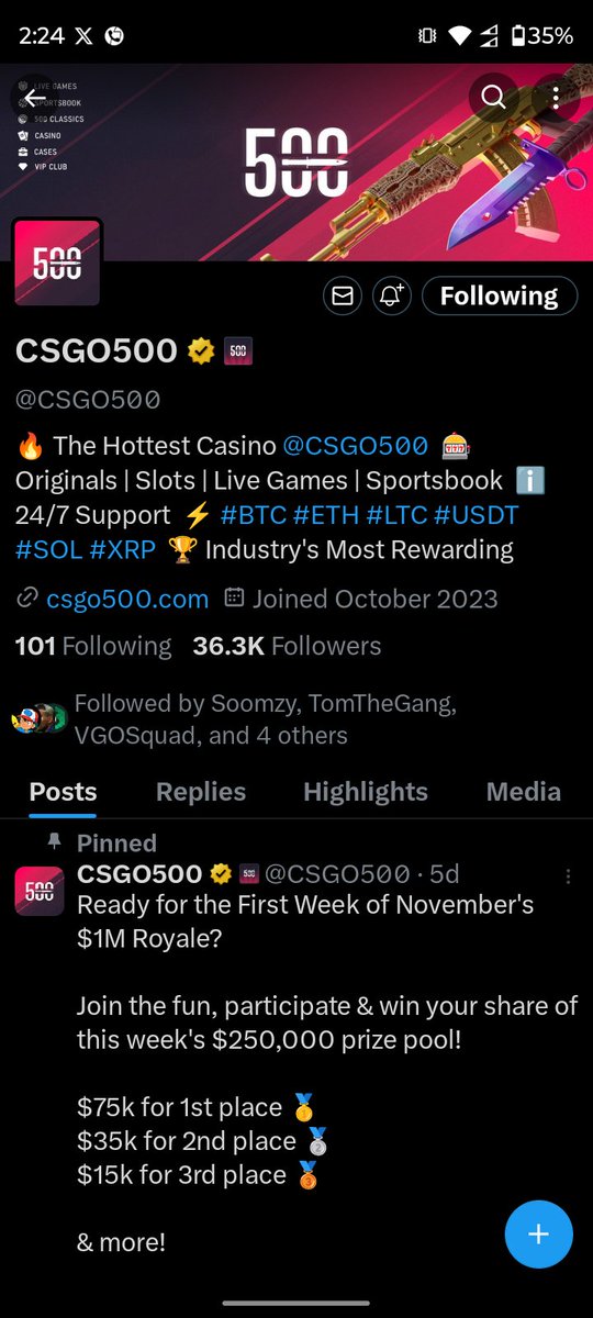 Investorboss880's tweet photo. @vgosquadkick @CSGO500 @500Casino @tradingboss7 hey friend you can invest here https://t.co/ms62dGbR7k