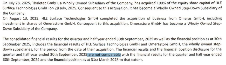 ajaysurya37's tweet photo. HLE Glascoat
Are margins really hit? Let's breakdown
Thalatec acquired HLE Surface which further acquired Omeras GmbH, including investments in shares of Omerastore GmbH.
#hleglascoat https://t.co/jT5z1XxBnT