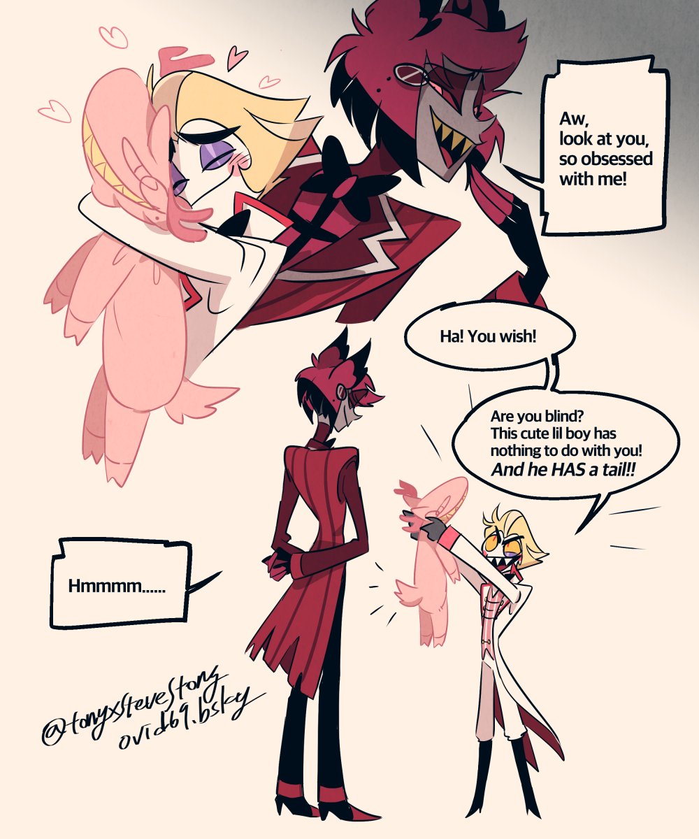 TonyxsteveStony's tweet photo. It's all about the ✨TAIL✨😔  

#radioapple
Im not able to get that pink deer out of my head😭 https://t.co/5COQDBNb5N