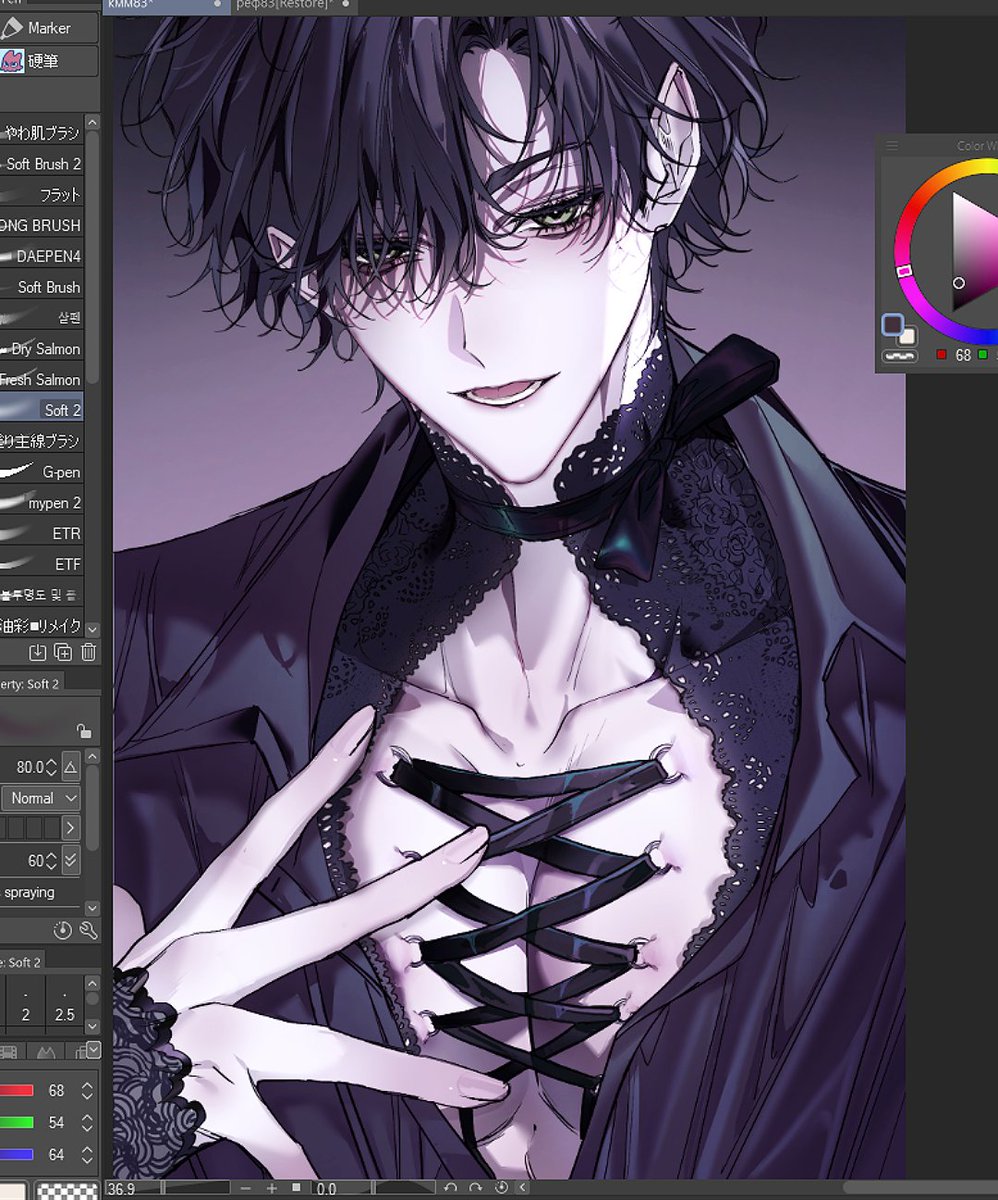 wip/always makes me so happy when my clients let me create something new and stylish for their ocs and change the details and outfits ( ⸝⸝´꒳`⸝⸝)