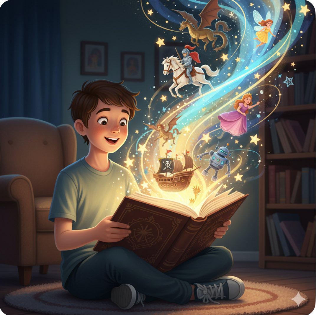 Adoro los cuentos infantiles, te empoderan :-) ... #libros #book #penguin ✨ Ilustración creada con la ayuda de #Gemini, una IA de #Google. ✨