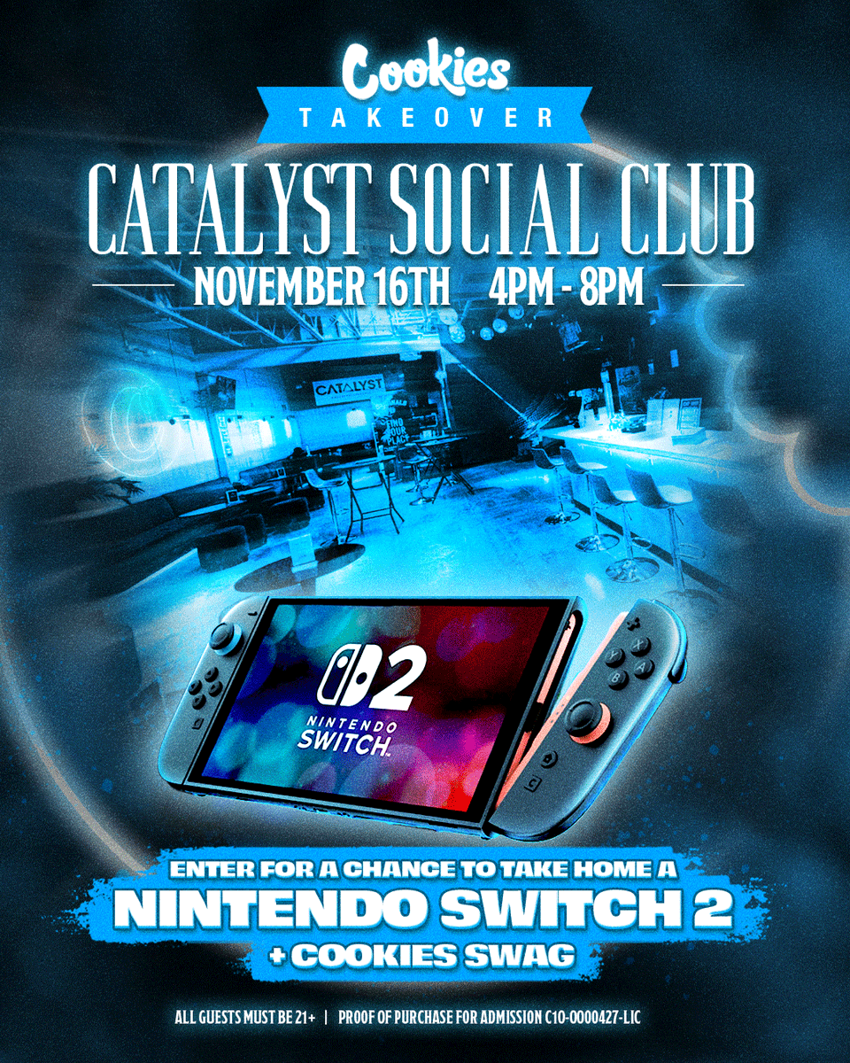 cookiesglobal's tweet image. Meet us at the Catalyst Social Club 💪🏽 Cookies is taking over the lounge at Catalyst Hawthorne 11/16 ... @Catalyst_WFTP 

RSVP: bit.ly/47O2EAV