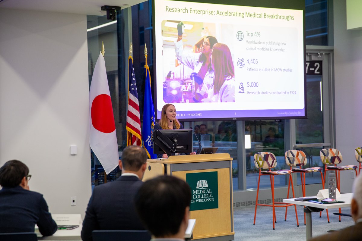 MedicalCollege's tweet image. On Friday, Nov. 7, a delegation of 40 Japanese leaders in #biohealth industry visited MCW to learn about some of our successful clinical and #basicscience innovations, current #research and development, and where there might be potential for collaboration.

Leaders highlighted…