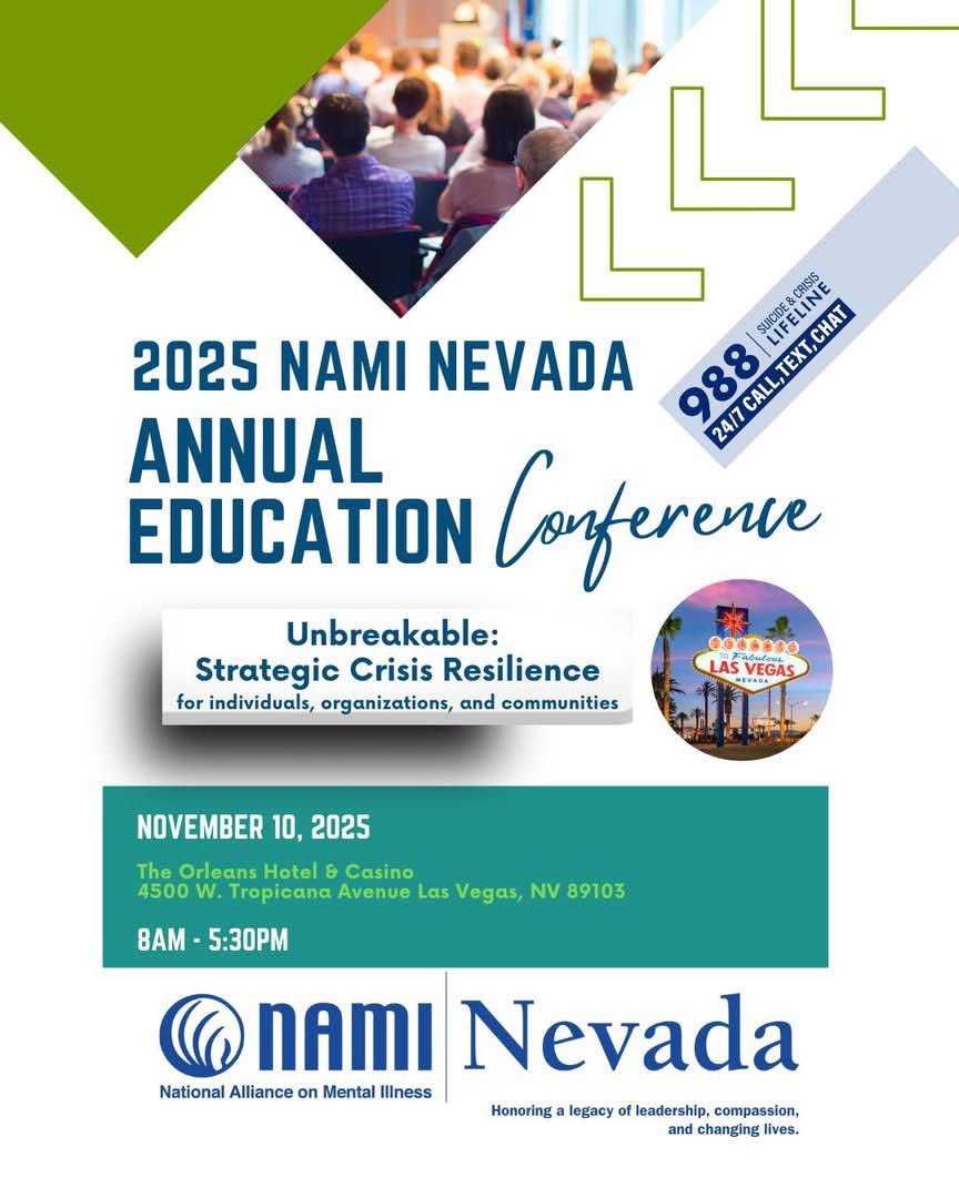 NAMI_Nv's tweet photo. Today’s the day - our 2025 Educational Conference. 

Thank you, Las Vegas Mayor Shelley Berkley for your opening remarks! @berkley4mayor 

The energy in the room today is unmatched! We are grateful for every sponsor, volunteer, presenter, partner, and community member! https://t.co/8E04DoKCZI