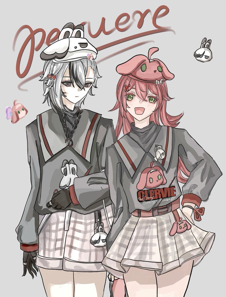 Let’s go shopping together~
————-
The Peruere hoodie and the beret are the new official costumes for Arle~
It’s actually SOOOO CUTE!!
And I designed the same one for Clervie because there’s no official one.
#GenshinImpact #Arlecchino