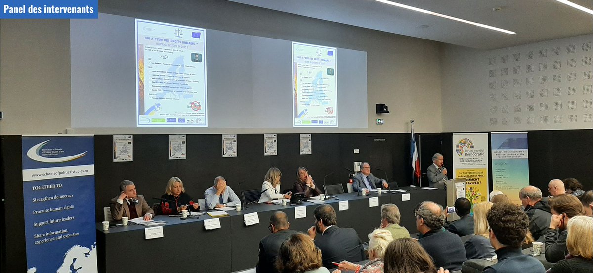 NetworkForDemoc's tweet photo. Retour en images sur le débat public de l’AEEP « Qui a peur des droits humains ? » (6/11/25)
Un grand merci aux intervenants et au public pour leur participation à ce débat !
Pour le visionner, cliquez sur les liens suivants :
- https://t.co/HkdHKkLPjl
- https://t.co/my6OmAQy97 https://t.co/WDkdYt1N3y