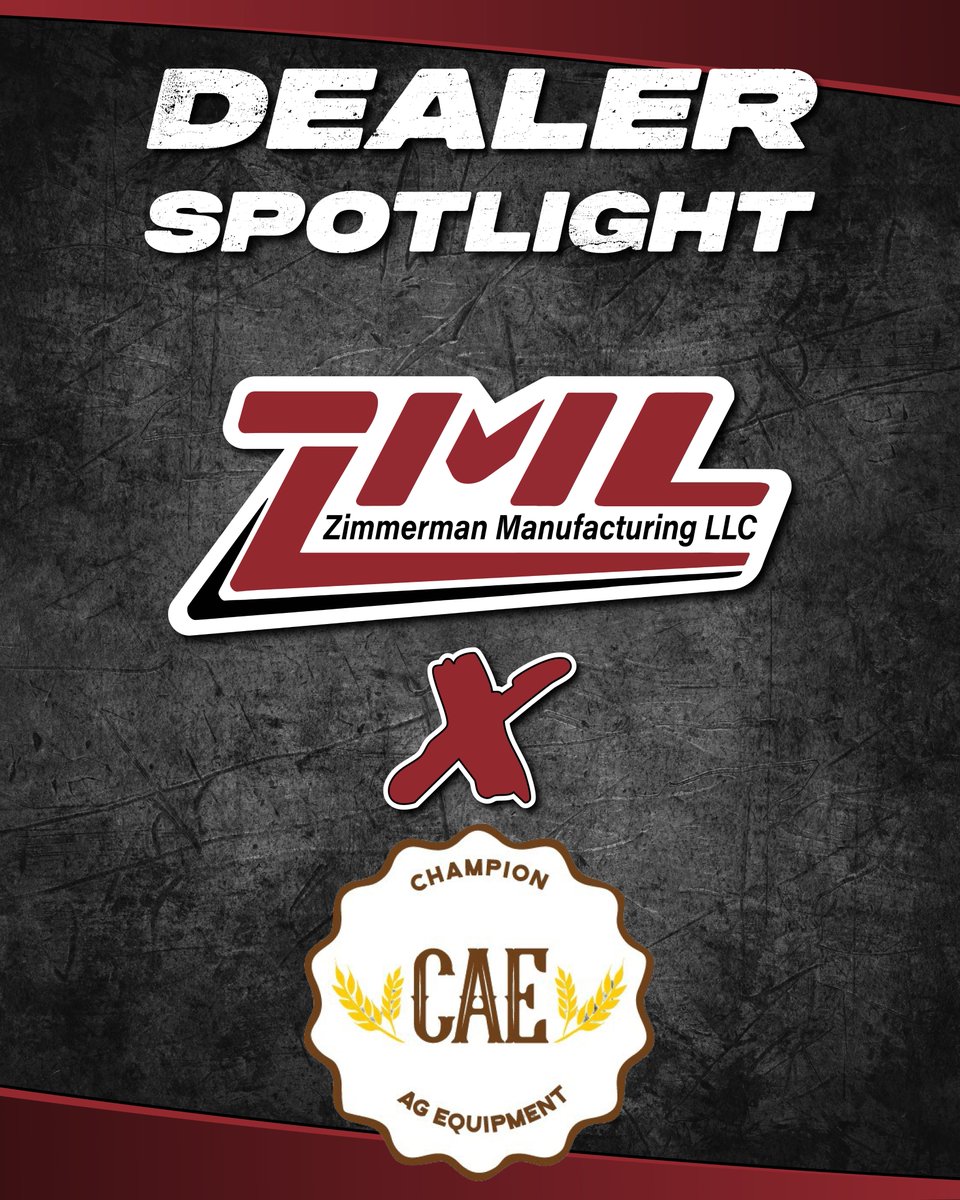 ZimmermanMfgLLC's tweet image. 🔦 ZML Dealer Spotlight: Champion Ag Equipment LLC
Thanks for your partnership and the work you do in the field!
🤝 Learn more: championagequipmentllc.com/default.htm
#ZML #DealerSpotlight #RedViper #contourkingst