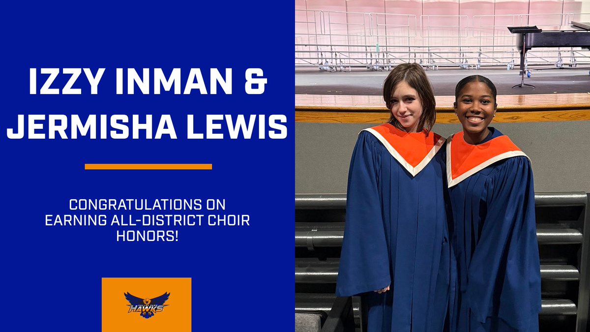 Congrats to Isabel Inman and Jermisha Lewis on earning spots in the All-District Choir! They were selected from student auditions across St. Louis County to represent Valley Park this fall.