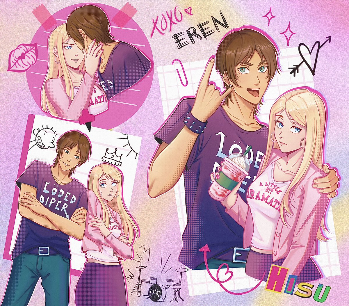 Made to be adored 
#Erehisu x #Rodgina / #punkplastic