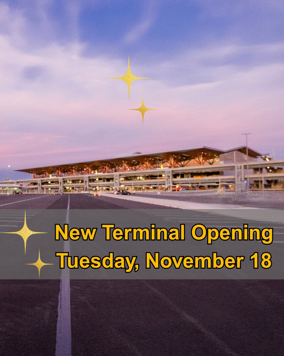 PITairport's tweet image. 💛 Big news, Pittsburgh 🖤

The new PIT terminal opens Nov. 18 — marking a new era of travel for our region. 

✅ 6,000+ additional parking spaces IS THIS TRUE? 
🌉 New Skybridge (no more train!) 
💛 Inspired by Pittsburgh

Read more ➡️blueskypit.com/transformed-pi…