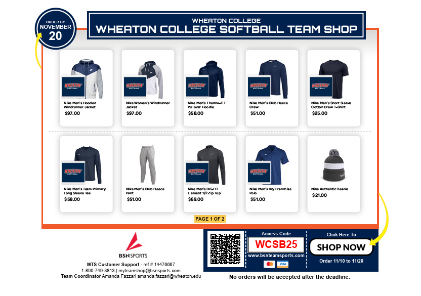 Wheaton College Softball tweet media
