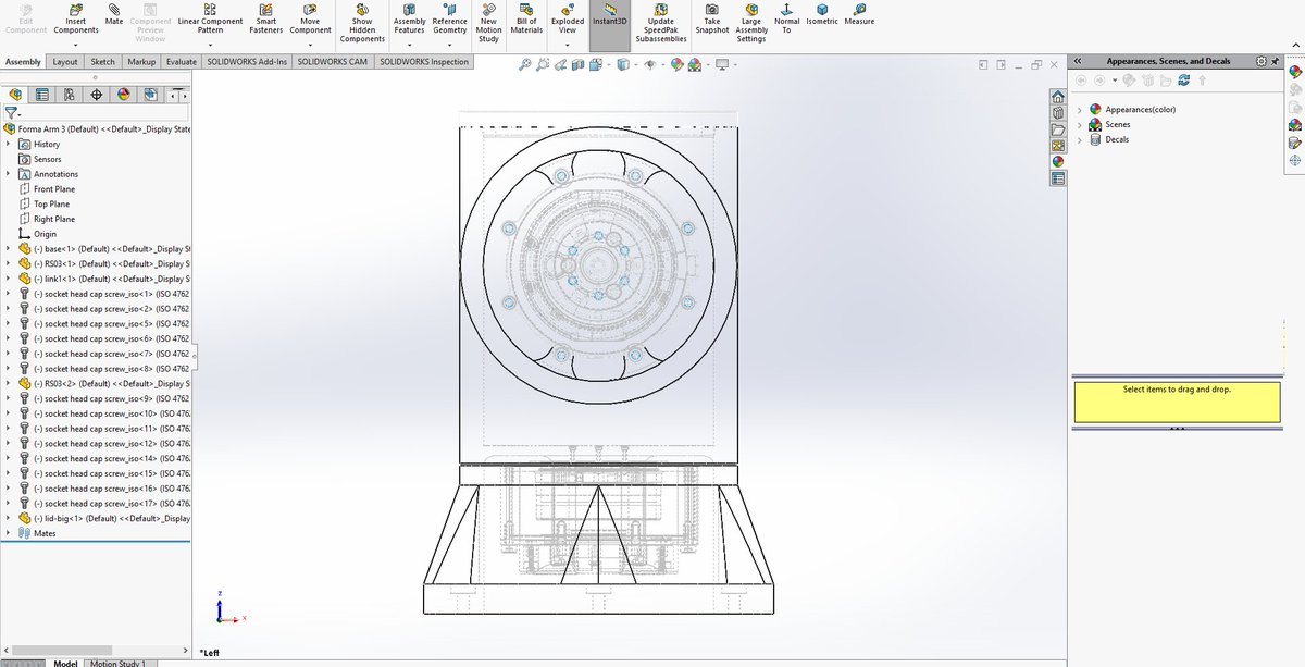 Forma_Robotics's tweet image. Another perspective on the assembly.
The base and first link are in place, giving a glimpse of how the full arm will take form.

Each part is a small step toward the full Forma Arm - designed to be modular, precise, and fully open.
CAD files, BoM, and firmware are all available…