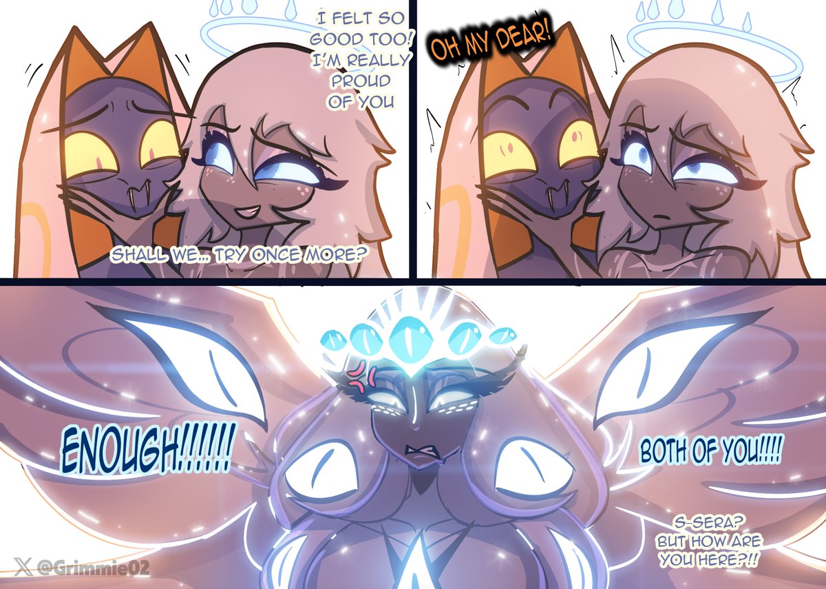 Grimmie02's tweet image. Sera… please knock first #HazbinHotel