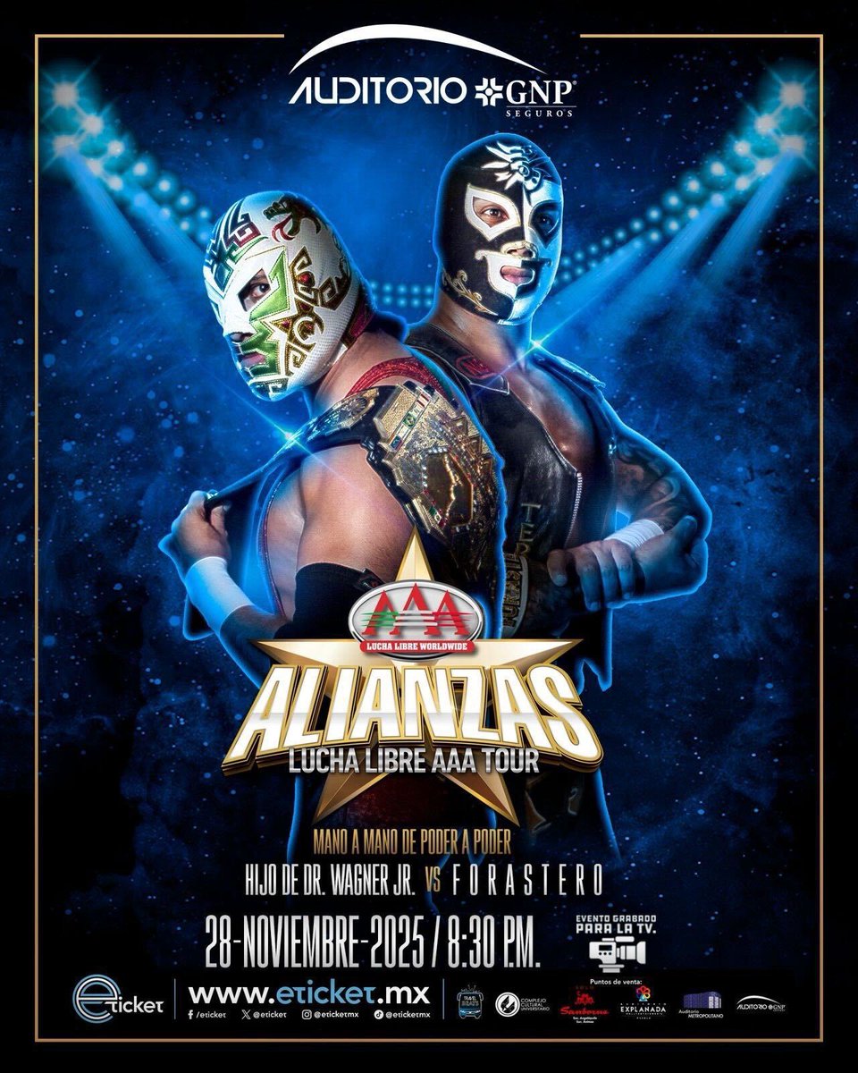 MPenaAAA's tweet image. .@hijodewagner vs Forastero en la gira #AlianzasAAA 💫 desde Puebla

28 de noviembre, Auditorio GNP Seguros.

Boletos disponibles en bit.ly/boletos-aaa-pu…