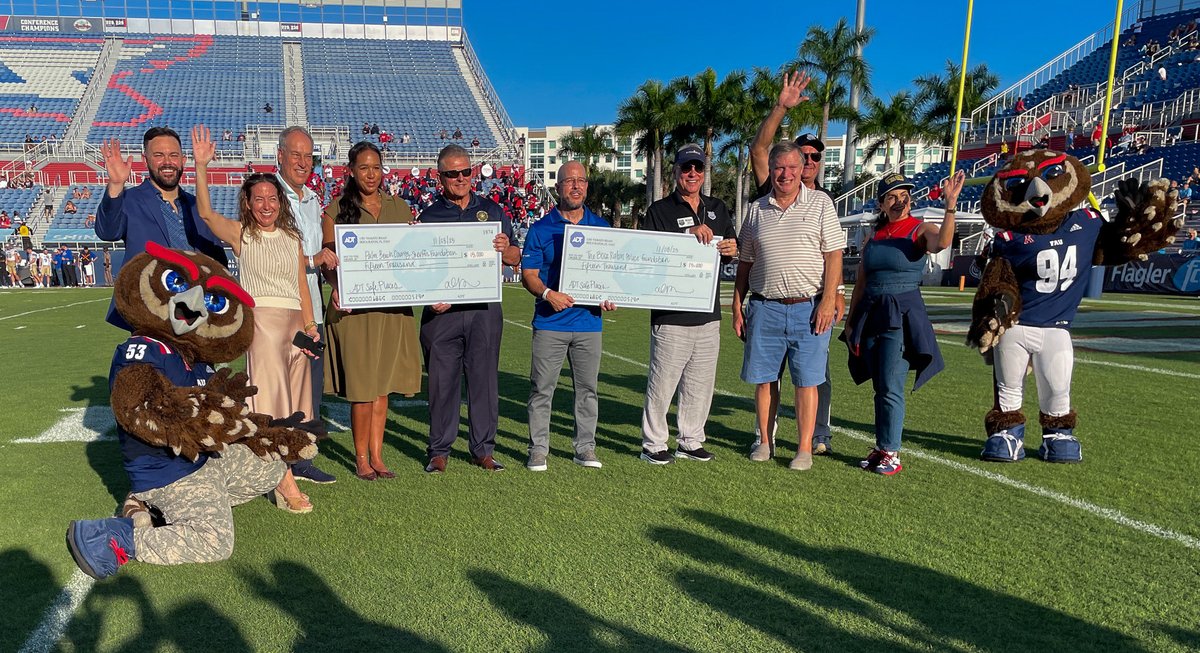 Thank so much to <a href="/ADT/">ADT</a> for their generous support in honor of veterans and first responders! A beautiful day capped off with a big win by <a href="/FAUFootball/">Florida Atlantic Football</a>!