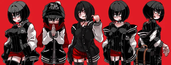 スタジャンorストライプシャツプラスネクタイ。