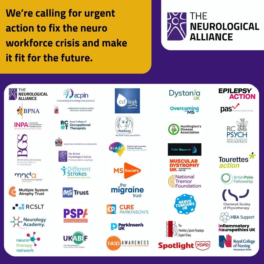 Ahead of the NHS 10-year workforce plan, we're united with <a href="/NeuroAlliance/">The Neurological Alliance</a> and over 40 leading organisations in calling for government action to strengthen, modernise and support the clinical neuroscience workforce. Learn more at bit.ly/4qvdfZS