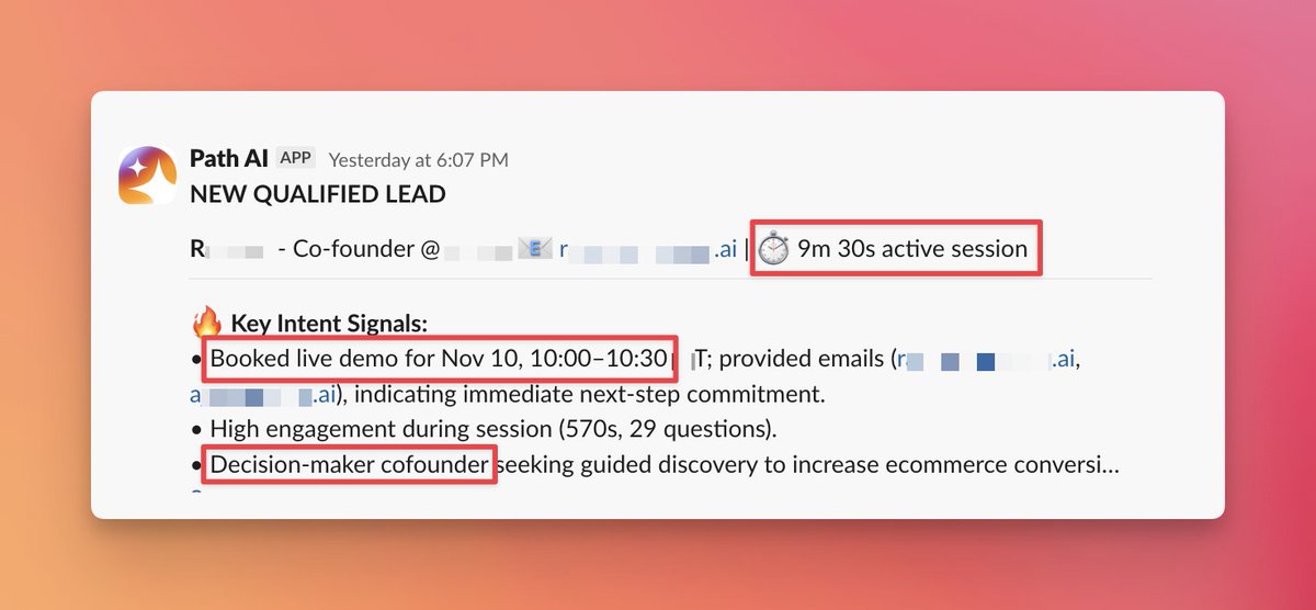 Our AI agent handled every inbound conversation last month:
100+ convos → 10 meetings → 2 customers → $0 ads.

Then I reviewed one 9-min convo.

AI talked 7 min. Prospect 2.

Booked the meeting anyway, but that’s backwards for discovery.

Fixed it in 48 hrs.

If your AI can’t