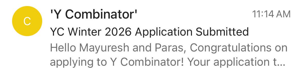 mayureshkrishna's tweet image. Just submitted our YC application (our 2nd attempt) Spent about 16 to 20 hours on the app.

Let&apos;s go 🚀🚀
@ycombinator @initializ 

Now back to building and selling.

#initializ #ycombinator #Startups