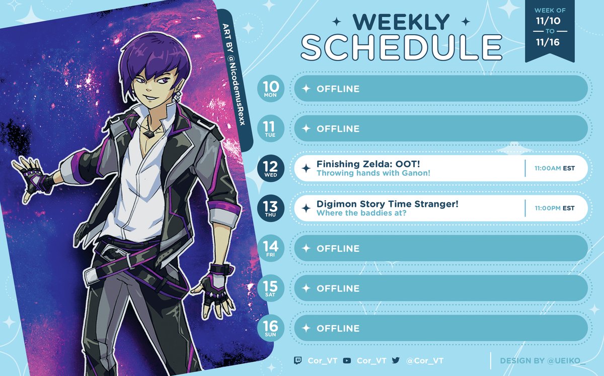 Cor_VT's tweet image. Only two streams this week due to being forced to a work meeting..ugh
