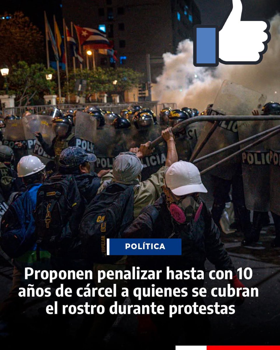Muy buena propuesta. Manifestarse es un derecho, vabdalizar no. Y solo los violentistas se cubren el rostro porque son delincuentes.