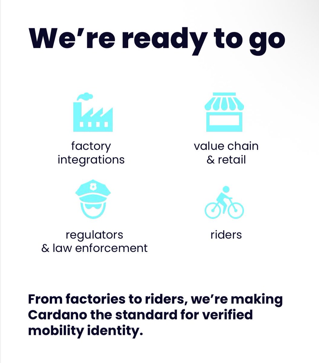 BikeIDNumber's tweet image. Every day is Day 0. 

But tomorrow is a very important Day 0 of @CardanoSummit where we will be presenting our solution for Micromobility Data Backbone based around the #proofofbike on @Cardano as part of #BattleoftheBuilders 

We’re ready to go.