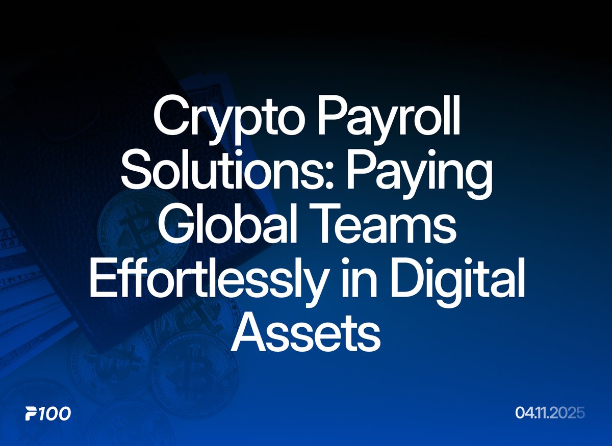 p100_app's tweet photo. Why are Businesses Turning to Crypto Payroll?

Learn more about it on our blog => https://t.co/jJwgX0g8mU

#USDC #Stablecoins #CryptoMarket https://t.co/8CjxBneMkw