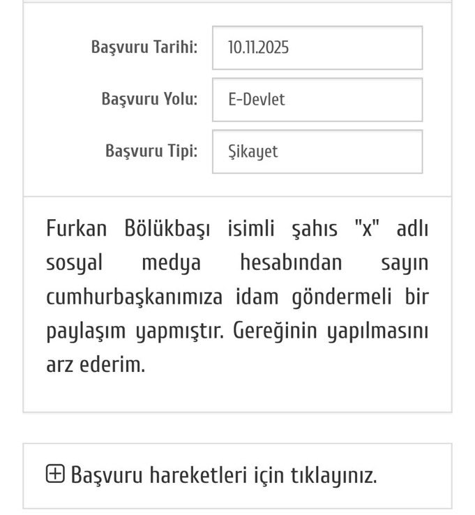 Atatürk’e hakaret eden Erdoğan’ı idam ile tehdit eden Furkan Bölükbaşını cimere şikayet edelim
Bu twiti elden ele yayalım
