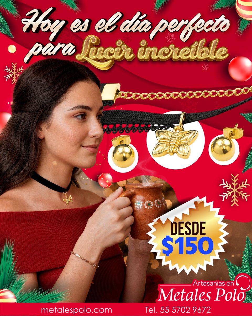 MetalesPolo_'s tweet image. 🔥 ¡Empieza el año brillando sin límites! 🔥
Gargantillas de acero inoxidable: modernas, resistentes y siempre radiantes.
✨ No se oxidan, no pierden brillo y combinan con todo.
🌐 metalespolo.com/polo | 📞 5557029672
#Gargantillas #Joyeria #Accesorios #RegalosNavidad