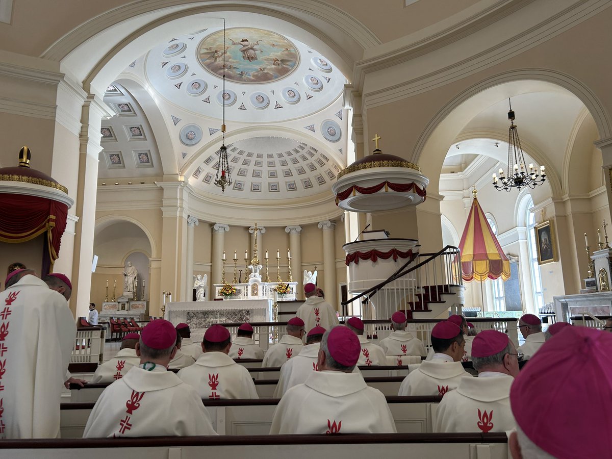 bpdflores's tweet image. Mass today at the Basilica of the Assumption of the Blessed Virgin Mary in Baltimore. Starts the meeting of the US Conference of Catholic Bishops. Your prayers are always needed and greatly appreciated.