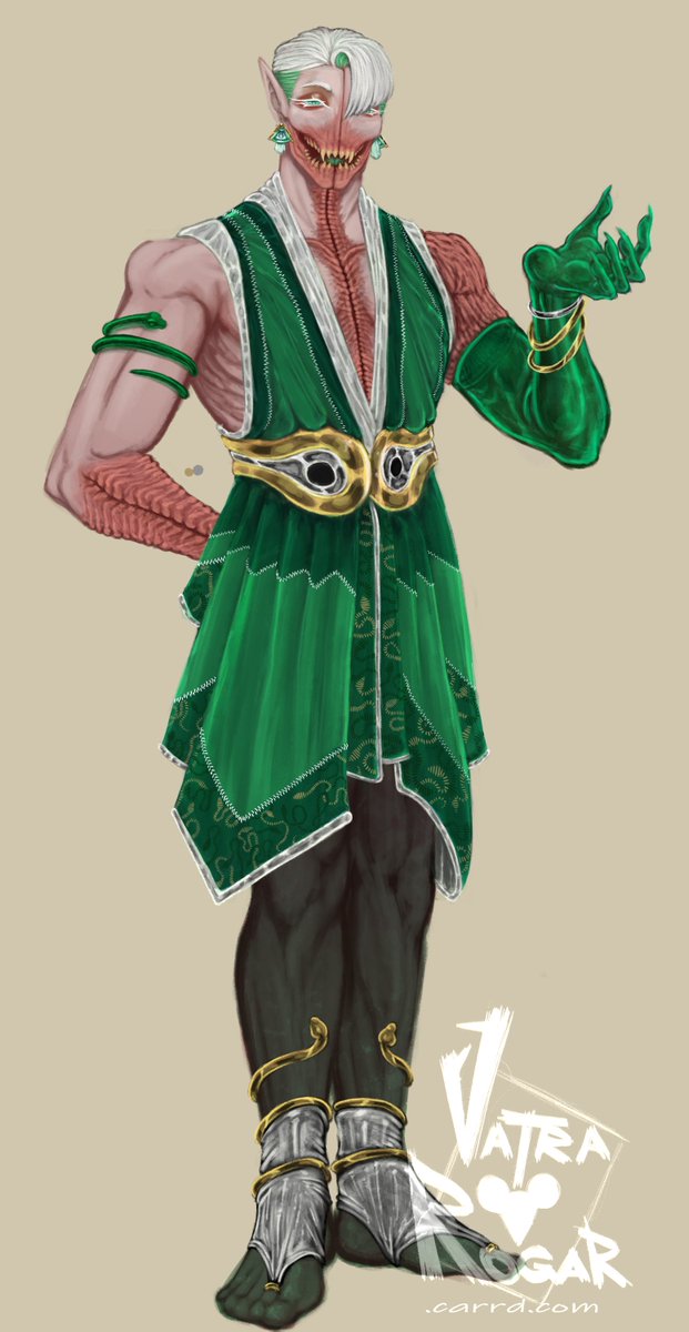 Reworked one of my OC's Design. 
Hemlock was a character i've been banging my head for a while to make him fit my taste, and tbh, i still wanna work on his clothes a bit more cause they are still too simple and rough, but that's a Future me issue.