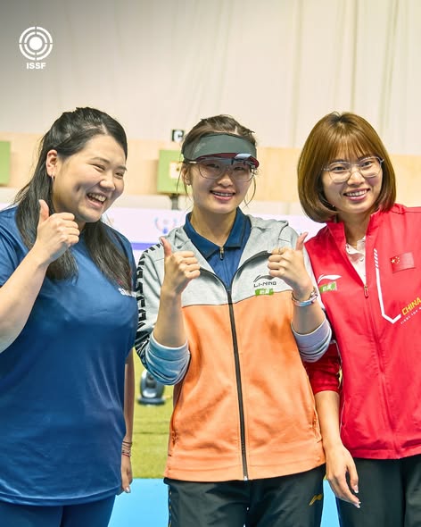 Final Day 3 - 10m Air Pistol Women
ISSF World Championship 2025, Cairo
🥇 YAO Qianxun (CHN)
🥈 SHING Ho Ching (HKG)
🥉 QIAN Wei (CHN)

Fantastic performance by YAO Qianxun, capturing the Gold Medal, followed by SHING Ho Ching with Silver and QIAN Wei with Bronze.