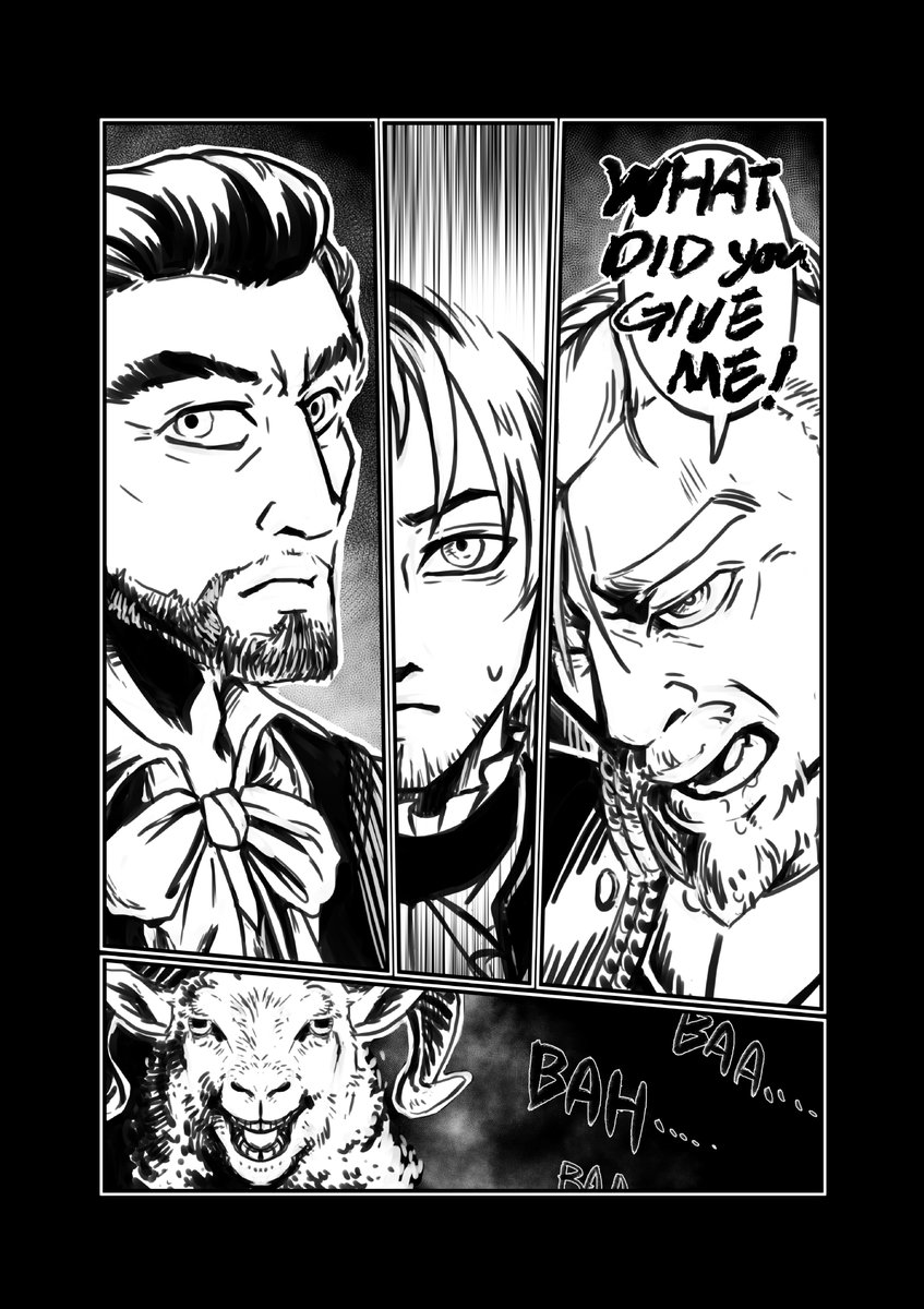 badger_yekun's tweet image. Thinking FULLMETAL ALCHEMIST one of mage page rally fit this scene. I left a timestamp in the comments, so you will know why i draw the sheep at there.
 #OSRPart